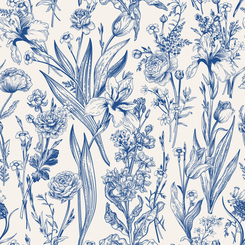 Blue Toile